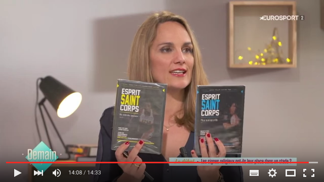 Géraldine Pons présent les DVD Esprit Saint Corps Saint